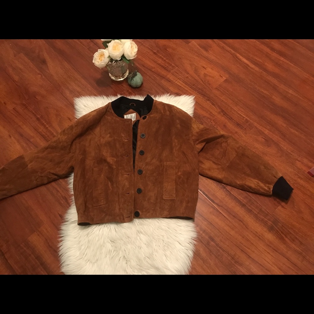 Vintage leather bomber